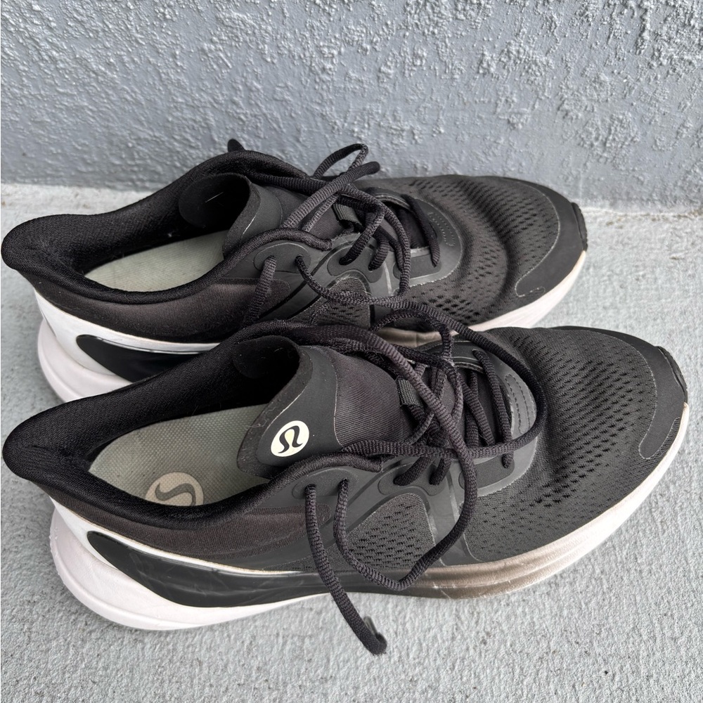 Lululemon Black and White Running Shoes